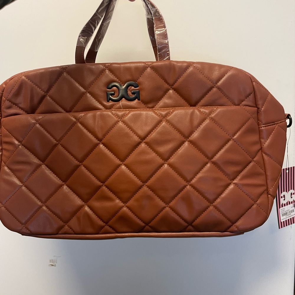 Gilda Paris | Quilted Brown Weekender Bag